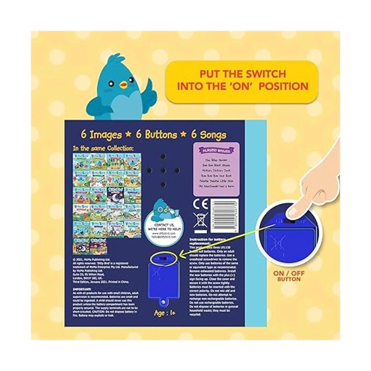 DITTY BIRD Mister Golden Sun Libro de rimas para bebés_5