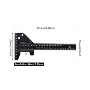 Carpintería Scriber regla multifuncional en forma de T_2