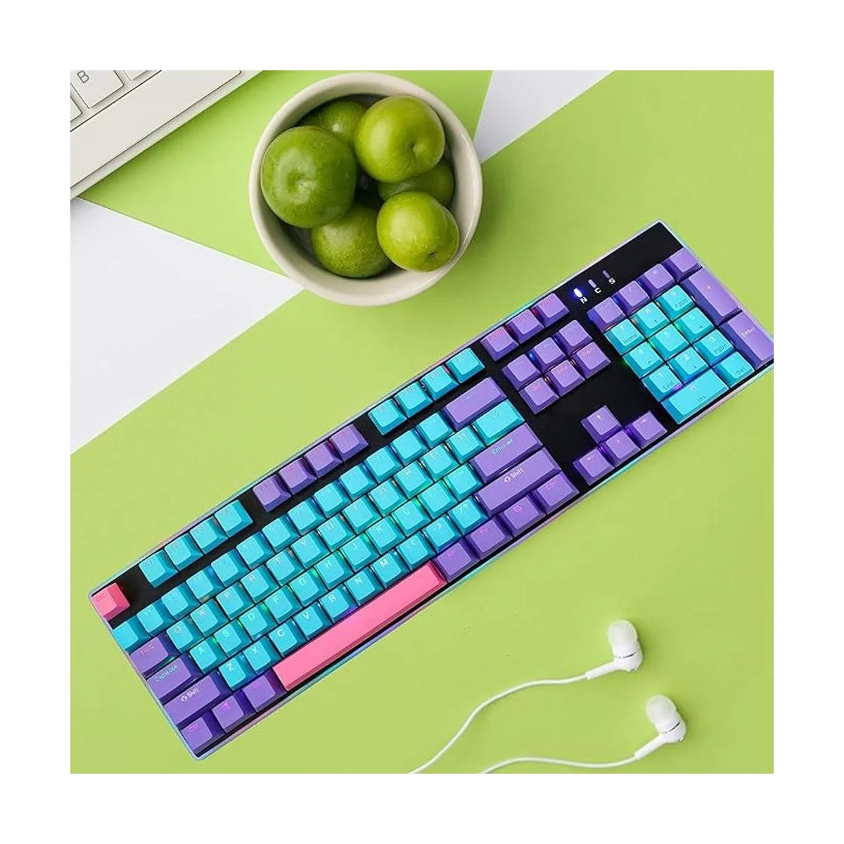 Ussixchare Teclas PBT retroiluminadas para teclado de_7