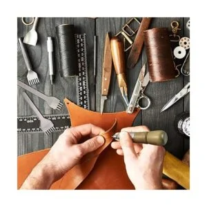 Juego de 10 punzones de costura de cuero punzón de_5