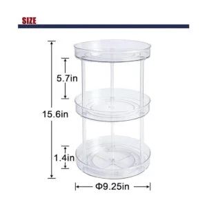 Susan perezoso antideslizante de 3 niveles para cocina_3