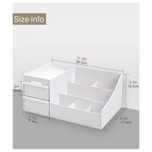 Organizador de escritorio de maquillaje con cajones_2