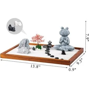 Zen Garden Kit de jardín Zen para escritorio accesorios_3