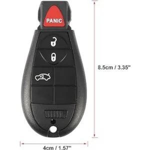 X AUTOHAUX Llavero remoto de repuesto de 433 Mhz con 4_5