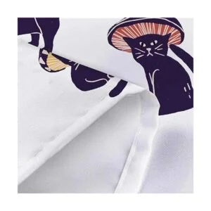 MERCHR Divertida cortina de ducha con forma de hongo y_6