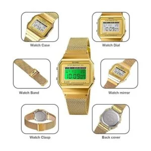 Reloj deportivo clásico unisex para mujer y hombre con_4