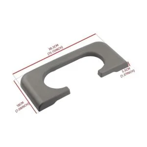 Dasbecan Soporte de taza de consola central trasera gris_4