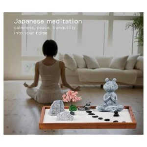 Zen Garden Kit de jardín Zen para escritorio accesorios_4
