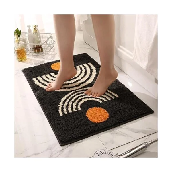 Alfombras de baño bohemias de microfibra antideslizante_2