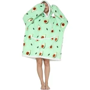 Manta con capucha sudadera de gran tamaño para adultos_5