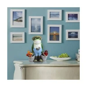 Decoración de jardín de ranas estatua de jardín para_6