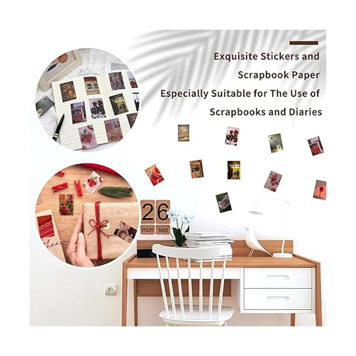 Juego de 600 calcomanías Washi 12 juegos de álbumes de_6