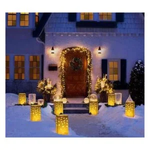 Stmarry 50 bolsas de velas luminarias blancas para farol_4