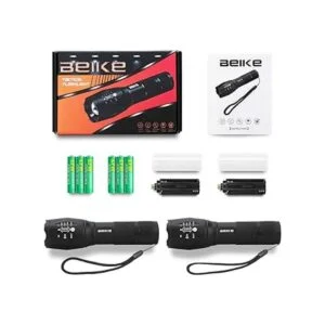 Beike Linternas paquete de 2 linternas tácticas de alto_2