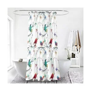 Ao blare Cortina de ducha para pájaros con diseño de_3