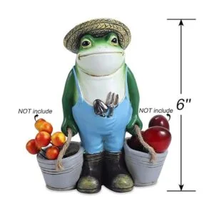 Decoración de jardín de ranas estatua de jardín para_4