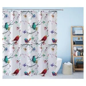 Ao blare Cortina de ducha para pájaros con diseño de_6