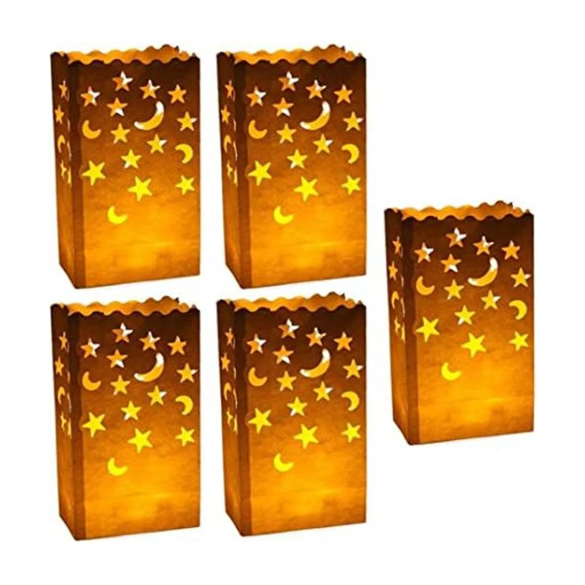 Stmarry 50 bolsas de velas luminarias blancas para farol_1