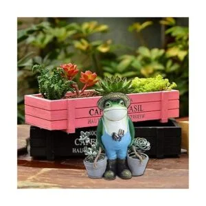 Decoración de jardín de ranas estatua de jardín para_2