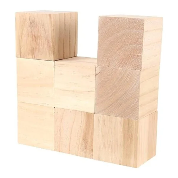 SINJEUN Paquete de 8 cubos de madera de 2.75 pulgadas_5
