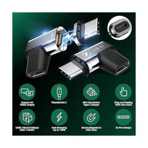 Adaptador magnético USB C paquete de 2 adaptador_2