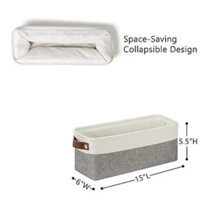 DULLEMELO Cestas de almacenamiento pequeñas de 15 x 6 x_3