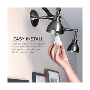 Luxrite Paquete de 4 bombillas LED PAR20 equivalente a 50_3