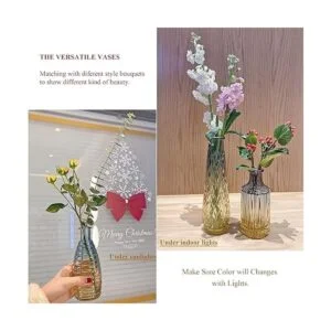 FANTESTICRYAN Juego de 4 floreros barrocos de vidrio_3