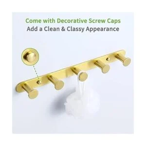 Toallero dorado cepillado ángulo simple SUS304 de acero_5