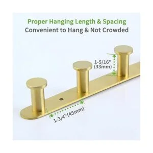 Toallero dorado cepillado ángulo simple SUS304 de acero_7