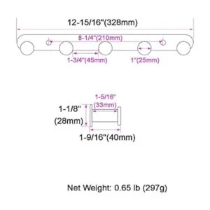 Toallero dorado cepillado ángulo simple SUS304 de acero_2