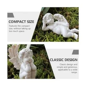 Toyvian Juego de 5 estacas decorativas de resina en_4