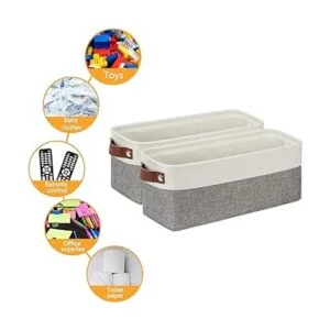 DULLEMELO Cestas de almacenamiento pequeñas de 15 x 6 x_2