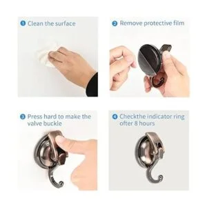 Khdrvok Gancho de copa de corona de vacío resistente_5