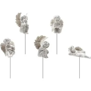Toyvian Juego de 5 estacas decorativas de resina en_1