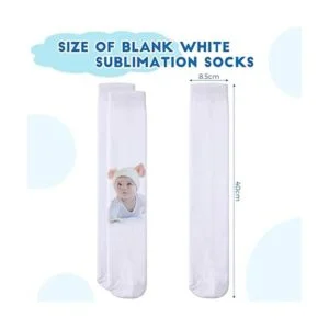 Geyoga 12 pares de calcetines de sublimación blancos en_2