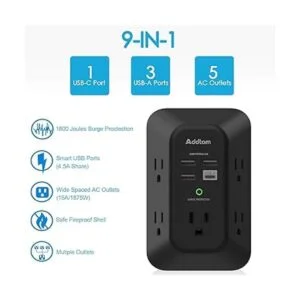 Paquete de 2 protectores de sobretensiones de cargador de_2