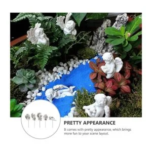 Toyvian Juego de 5 estacas decorativas de resina en_3