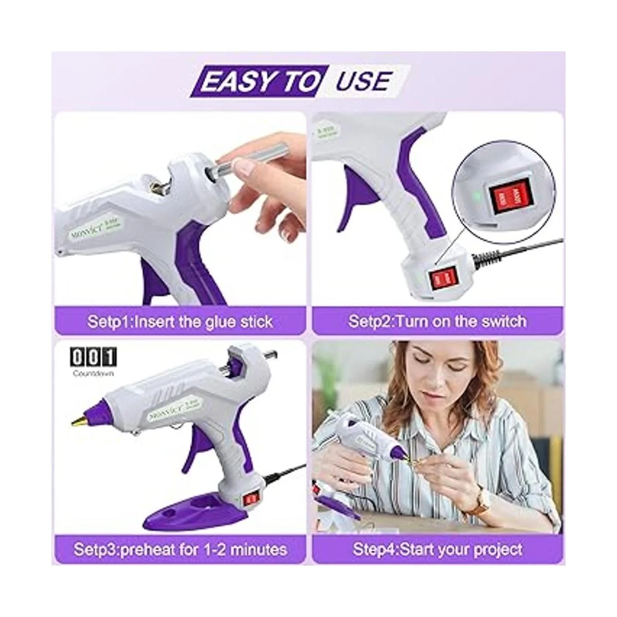 Pistola de pegamento caliente de pegamento de_6