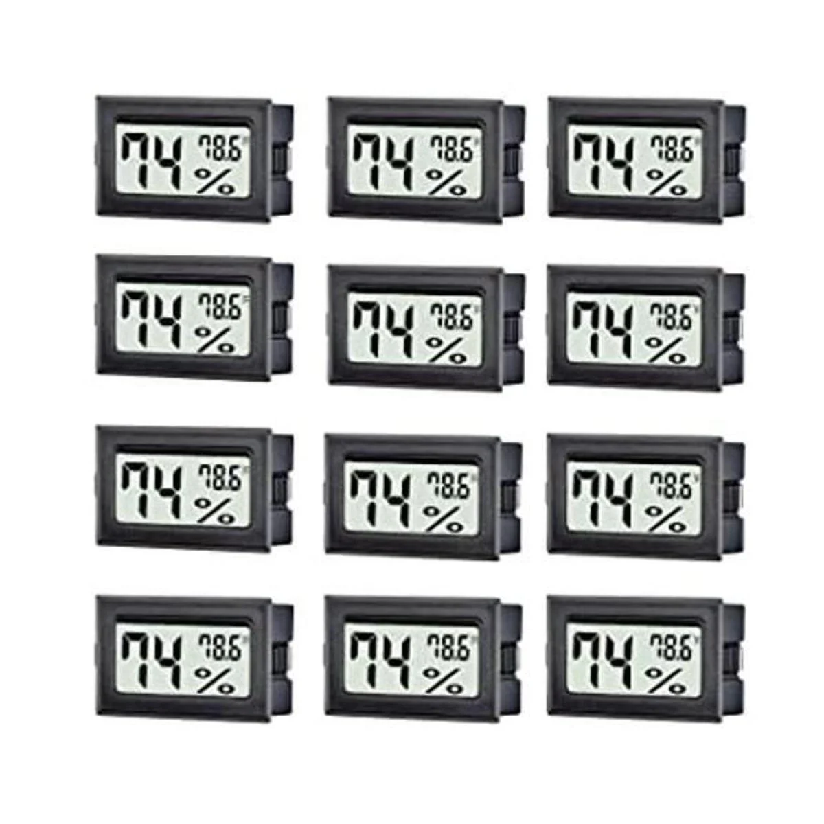 TASOGEN 12 unidades mini termómetro digital higrómetro_1