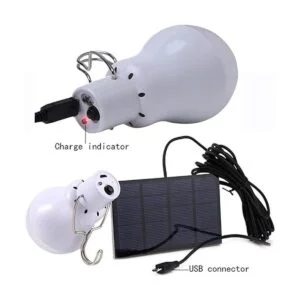 FLRONGSUN Bombilla solar portátil de 350 lúmenes luz de_3