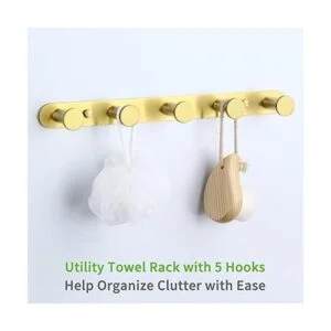 Toallero dorado cepillado ángulo simple SUS304 de acero_4