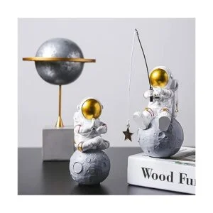 Estatua de astronauta figura de estrella de pesca de_3