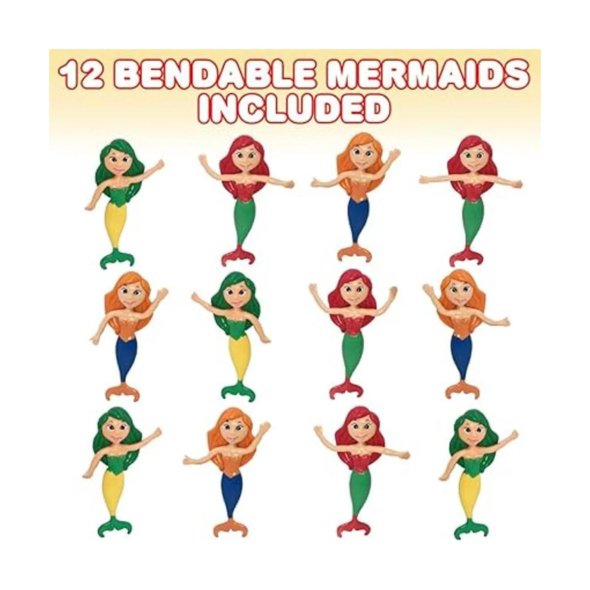 ArtCreativity Figuras de sirena flexibles juego de 12_2