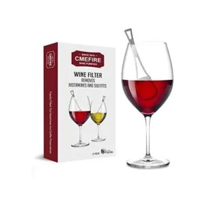 CMEFIRE Filtro de vino 8 paquetes plata elimina las_1