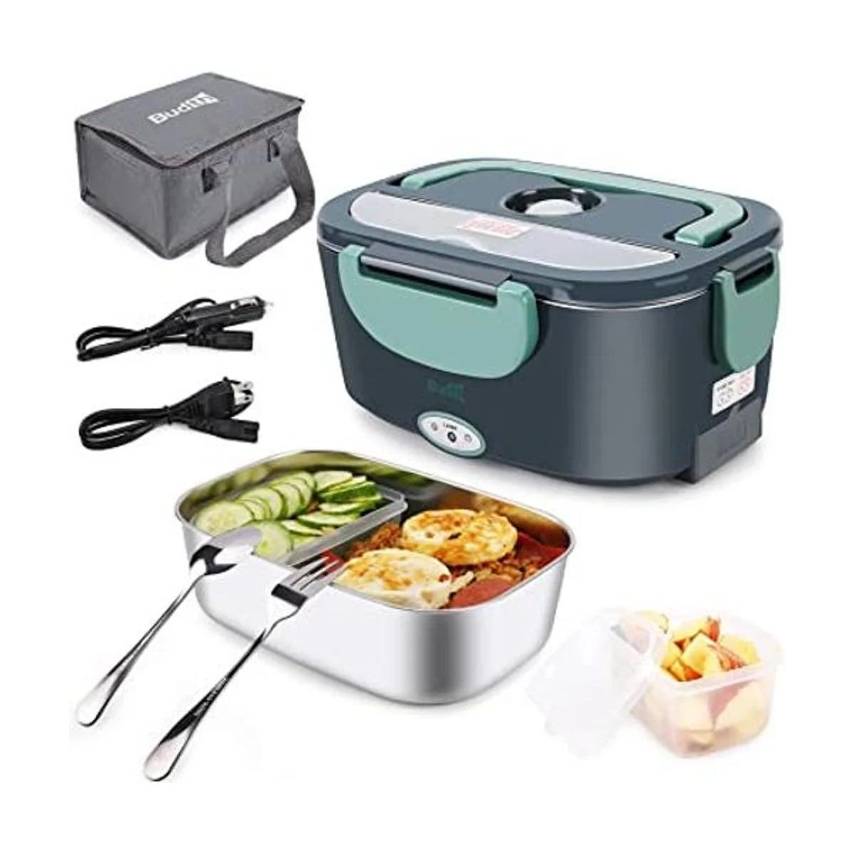 Budth Lonchera eléctrica calentador de alimentos portátil_1
