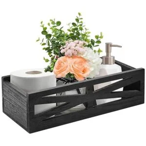 Caja de madera para decoración de baño caja rústica para_1