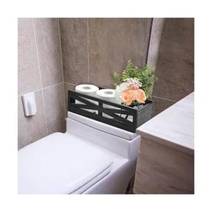 Caja de madera para decoración de baño caja rústica para_2