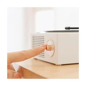 Altavoz de vinilo clásico de estilo antiguo con Bluetooth_5