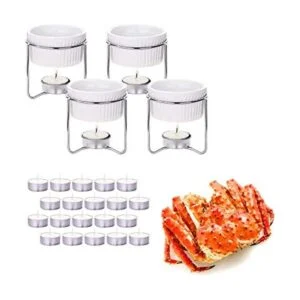 Luvan Juego de 4 calentadores de mantequilla de cerámica_1